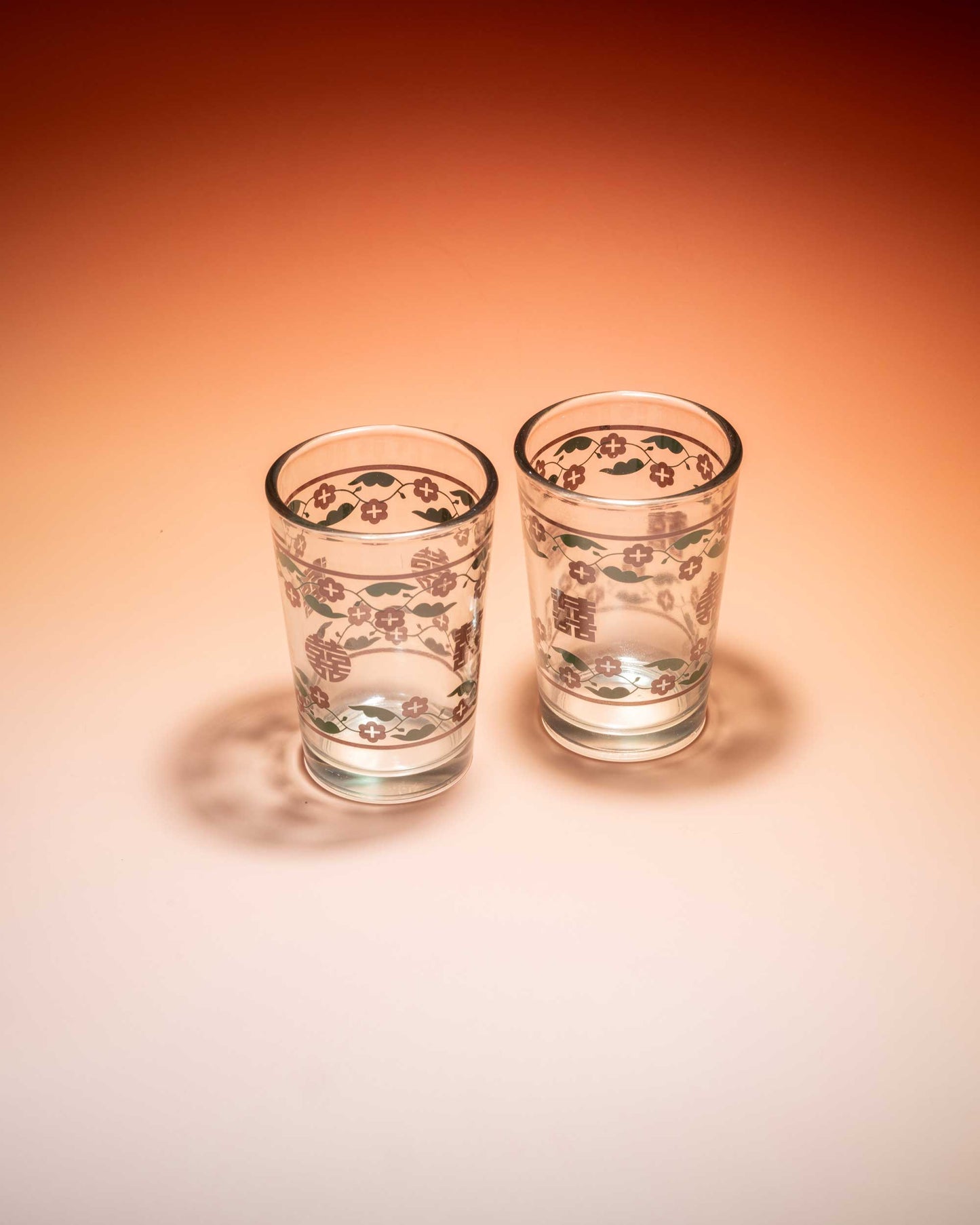 Double Happiness Glass (set)
