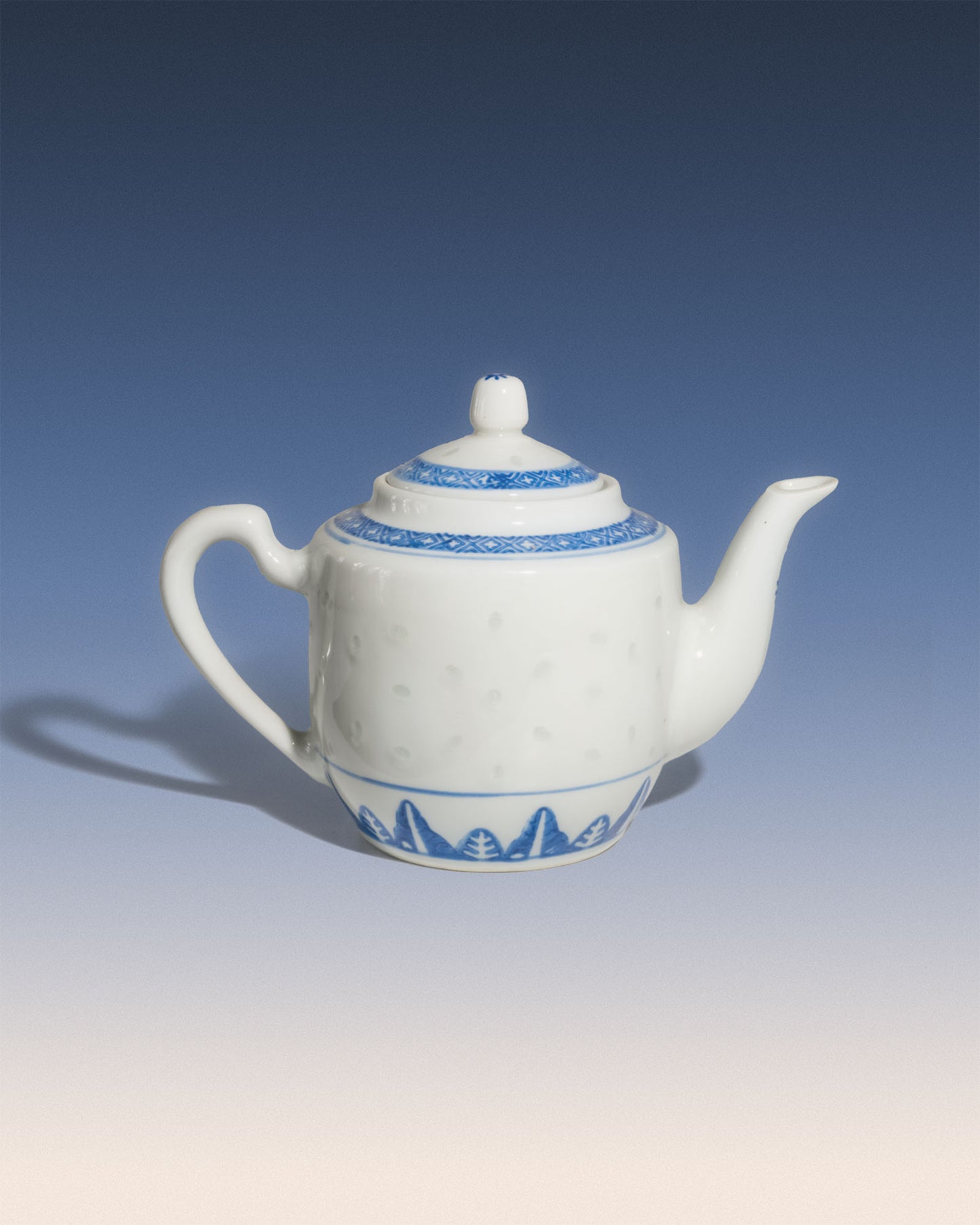 Blue and White Porcelain Teapot